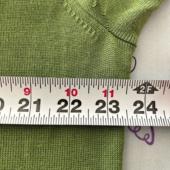 Brooks Brothers Sweater Green Silk Cotton V Neck Long Sleeve Men’s L Office - Picture 5 of 9